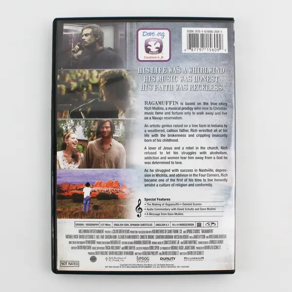 Ragamuffin (DVD, David Leo Schultz, 2014, Millennium Entertainment, Christian)