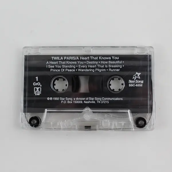 Twila Paris A Heart That Knows You Cassette 1992 Star Song Cassette