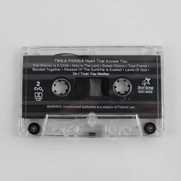 Twila Paris A Heart That Knows You Cassette 1992 Star Song Cassette
