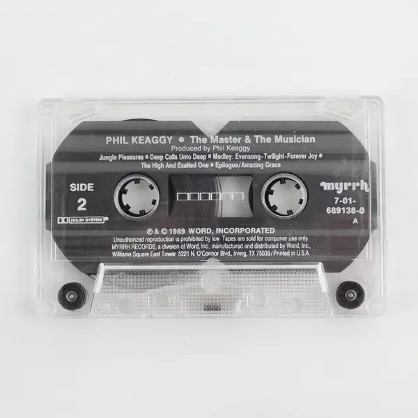 Phil Keaggy The Master & The Musician Cassette 1989 Rare