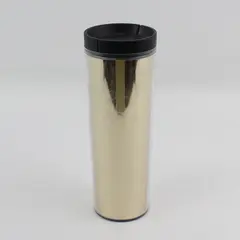 Starbucks Solid Gold Foil Cup 2013 16oz Hot Coffee Travel To Go Mug Tumbler Lid