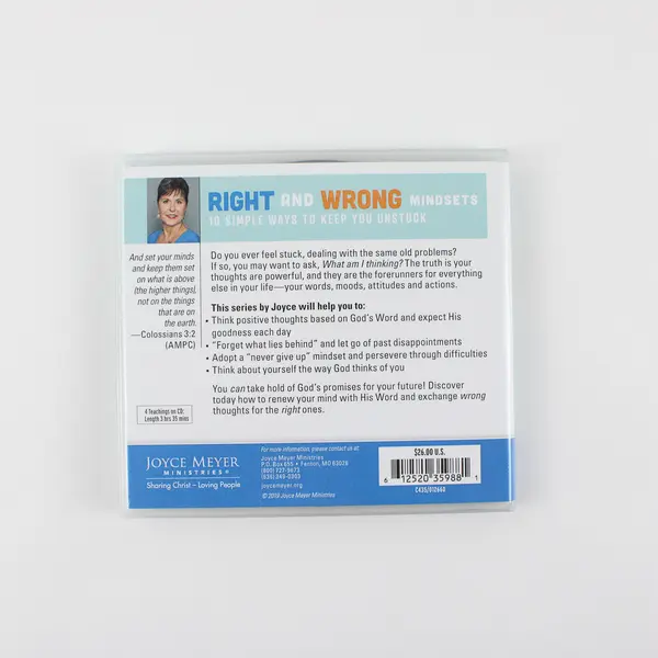 Joyce Meyer's Right And Wrong Mindsets 10 Simple Ways 4-Disc Set 2019 Audiobook 