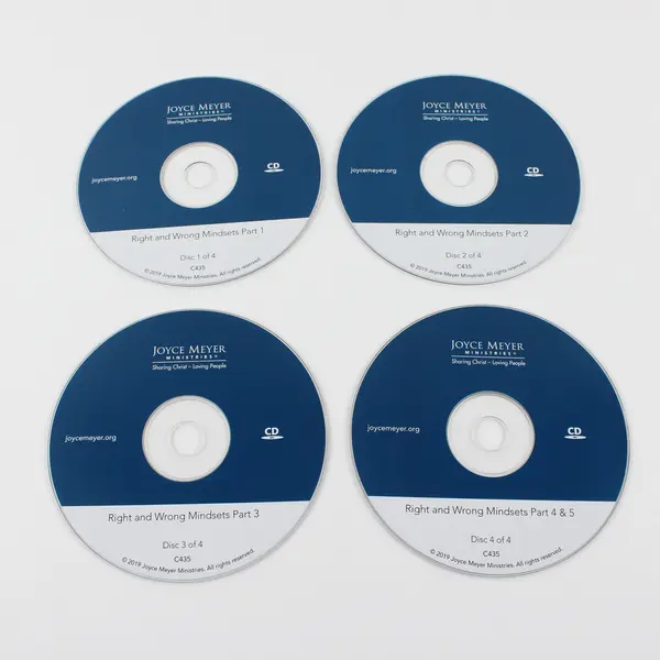 Joyce Meyer's Right And Wrong Mindsets 10 Simple Ways 4-Disc Set 2019 Audiobook 