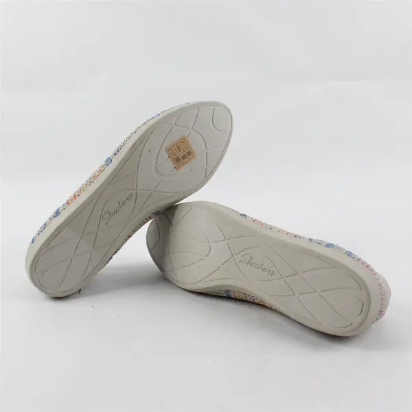 Skechers Multicolor/Gray Cleo Ballet Flats Knit Uppers Stretch Fit Womens Size 7