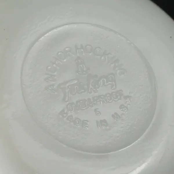 Set of 3 Vintage Anchor Hocking Fire King Milk Glass Custard Cup Bowls