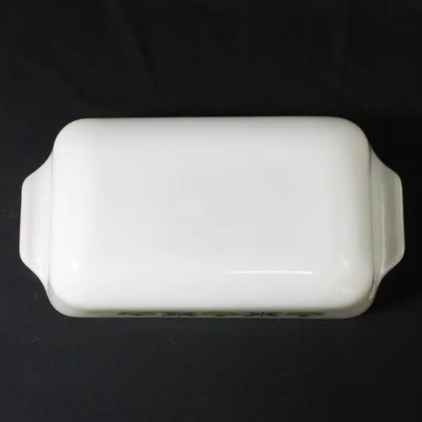 Vtg Anchor Hocking Fire-King Meadow Green 1 Quart Rectangular Baking Dish 