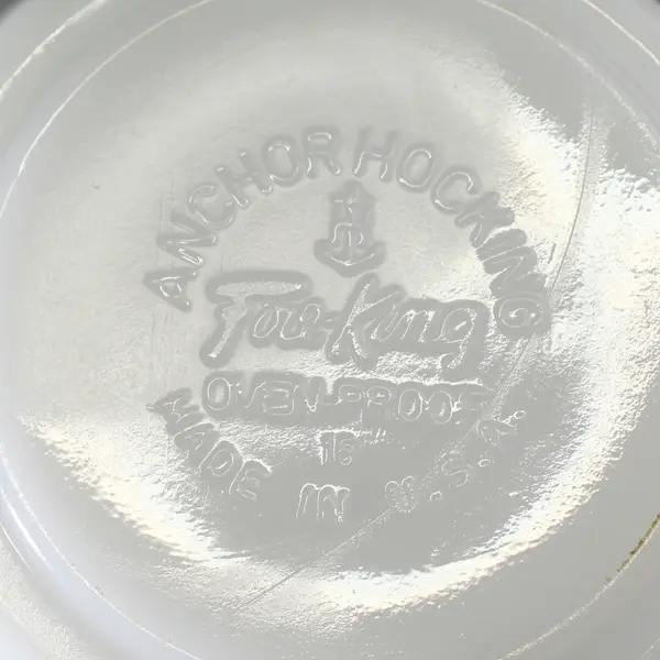 3 Anchor Hocking Fire King Anchor White Single Handle French Casserole Bowls