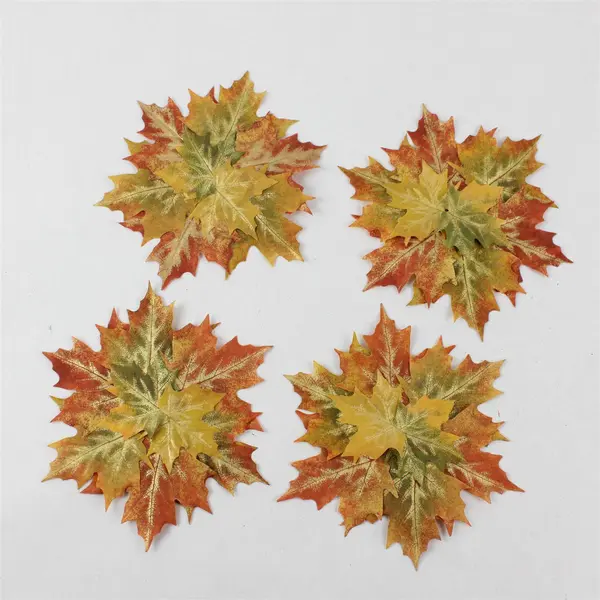Set of 4 Autumn Maple Leaf Coasters 7"