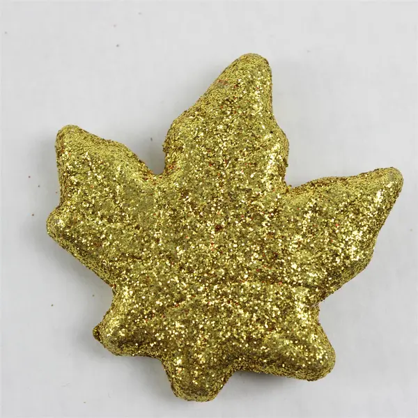 Lot of 67 Small Decorative Glittery Autumn Leaves and Pumpkins DIY Craft