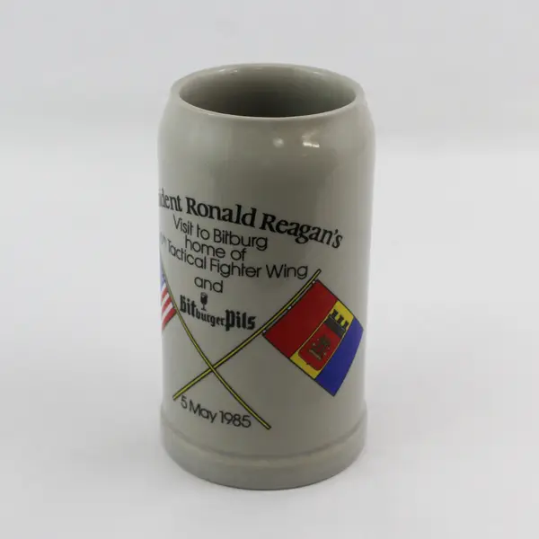 Ronald Reagan Germany Visit To Bitburg May 5 1985 Stoneware Stein Limited Issue