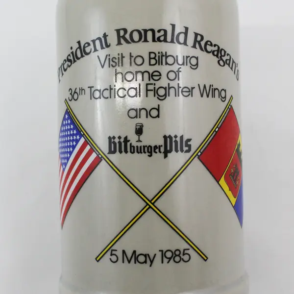 Ronald Reagan Germany Visit To Bitburg May 5 1985 Stoneware Stein Limited Issue