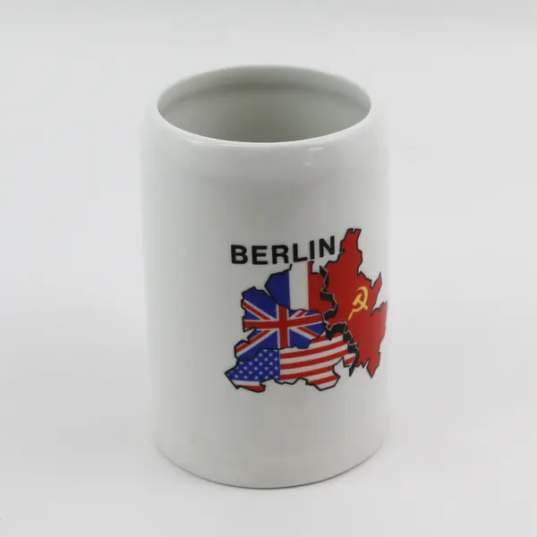 White Berlin Ceramic Souvenir Beer Stein 