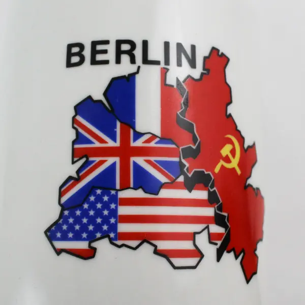 White Berlin Ceramic Souvenir Beer Stein 