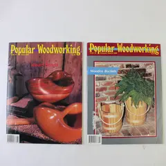 Lot of 2 Popular Woodworking Magazines 1988 Feb Mar Jun Issues 41 43