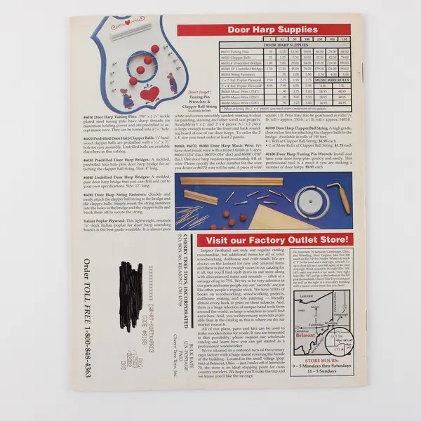 Vintage Cherry Tree Toys Catalog 1990-1991 Plans Parts Kits Tools Supplies PB