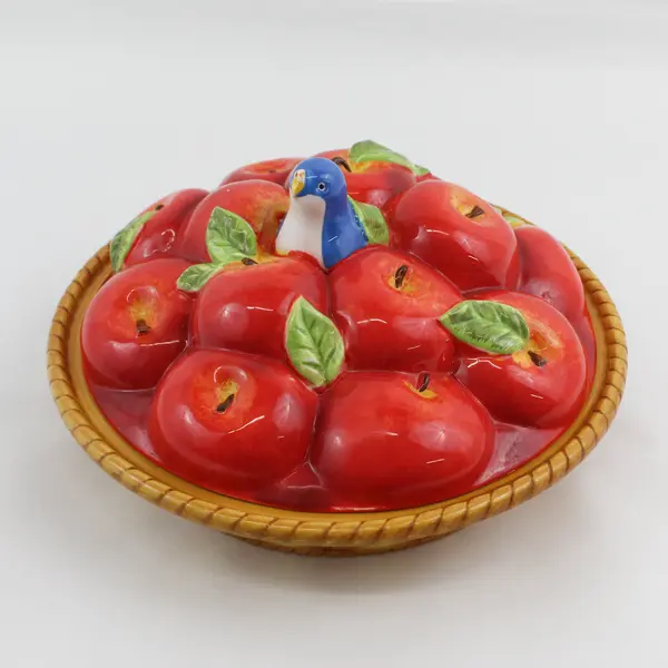 Cracker Barrel Susan Winget Exclusive Apple Pie Dish With Lid