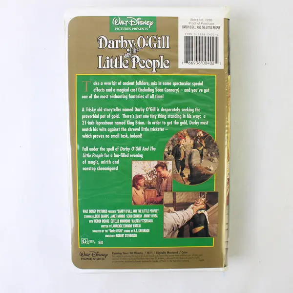 Darby O'Gill And The Little People VHS Disney Robert Stevenson 1992