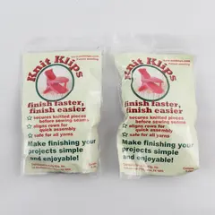 2 Packages of 5 Pink Knit Klips 10 Total