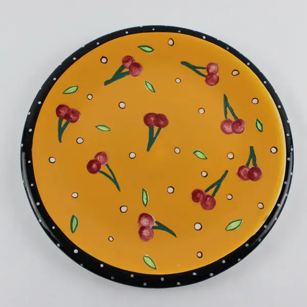 Bella Casa By Ganz 10.5" Dinner Plate Cherry Pattern