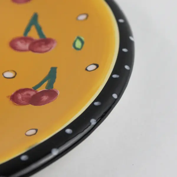 Bella Casa By Ganz 10.5" Dinner Plate Cherry Pattern