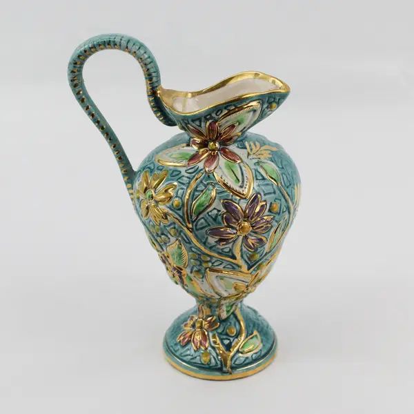 Vintage H. B. Quaregnon Belgian Ceramic Pitcher Vase 316 Mid-Century