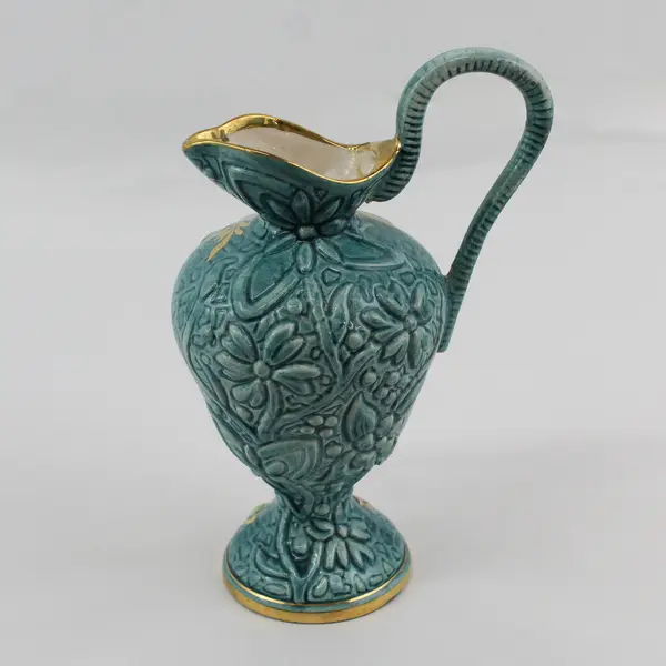Vintage H. B. Quaregnon Belgian Ceramic Pitcher Vase 316 Mid-Century