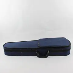 Unbranded Navy Blue 4/4 Full Size Violin Hard Case Triangular Shape Basic Pro.