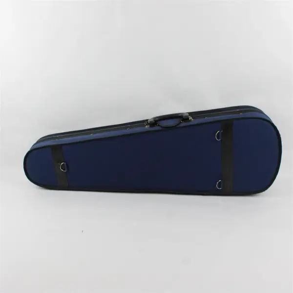 Unbranded Navy Blue 4/4 Full Size Violin Hard Case Triangular Shape Basic Pro.