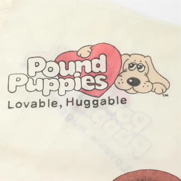 Vintage 1985 Bibb Pound Puppies Standard Pillowcase FLAWED