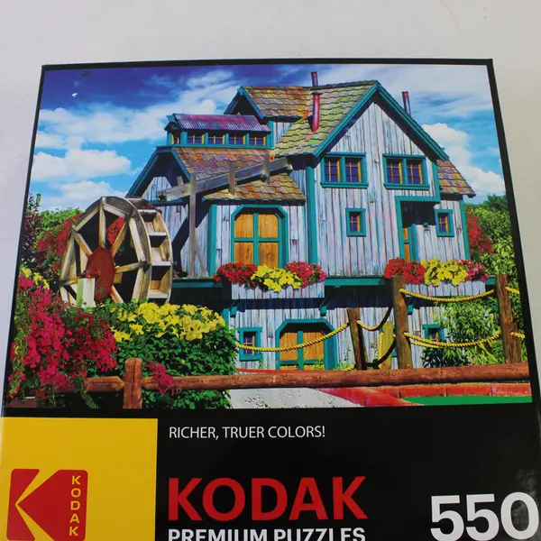 Kodak Premium 550 Piece Jigsaw Puzzle Water Mill