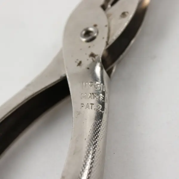 Lot of 4 McGill single hole punchers, stainless steel 