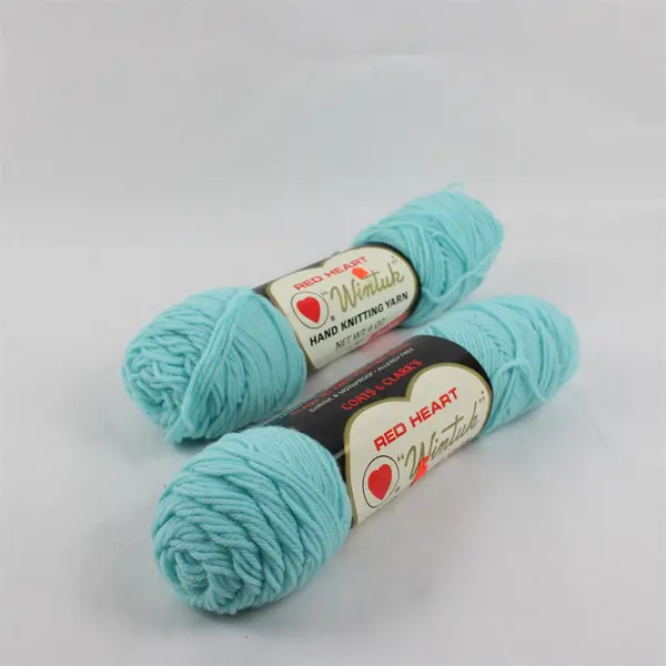 Lot of 2 Red Heart Wintuk Hand Knitting Yarn Nile Green 679 4 Ply
