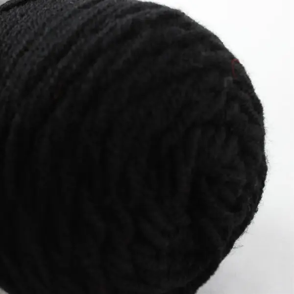 Lot of 2 Red Heart Super Saver Black & Dawn Wool Red Yarn Skeins