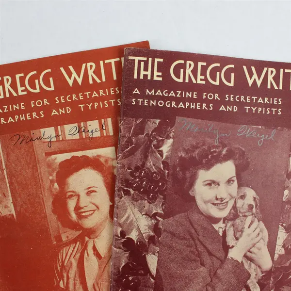 Lot of 3 Vintage Gregg Writer Magazine Oct-Dec 1945 Issues