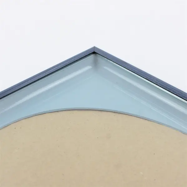 Powder Blue Metal Tabletop Picture Frame Oval Opening 9x11