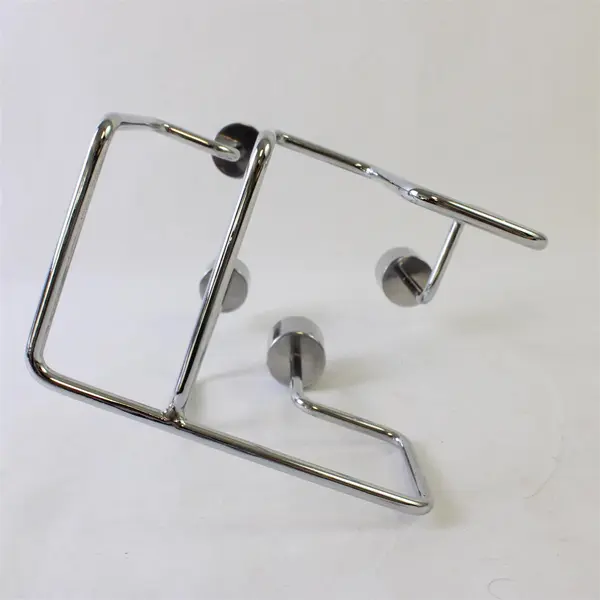 Mid Century Modern 4 Arm Polished Metal Candlestick Holder Stand
