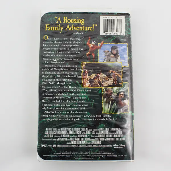 Disney's Rudyard Kipling's The Jungle Book VHS Tape 1995, #4604 
