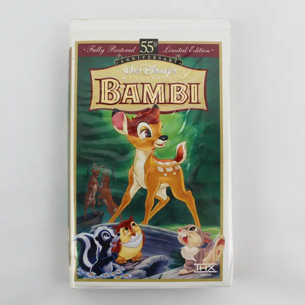 Disney's Bambi 55th Anniversary Limited Edition VHS Tape, #9505 