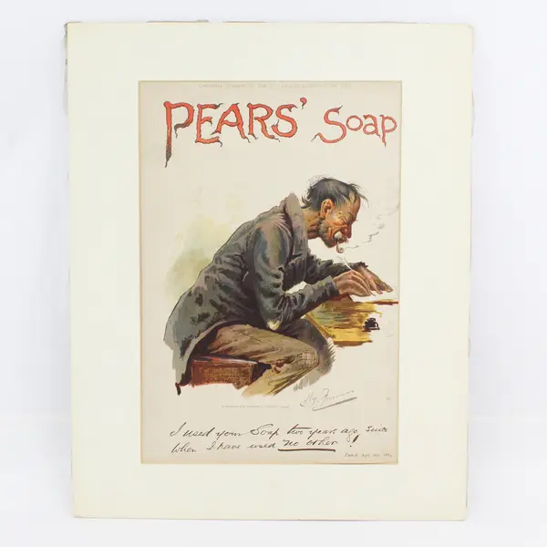 Pears' Soap Advertisement In Punch Magazine 1884 By Hy Furniss With Matting