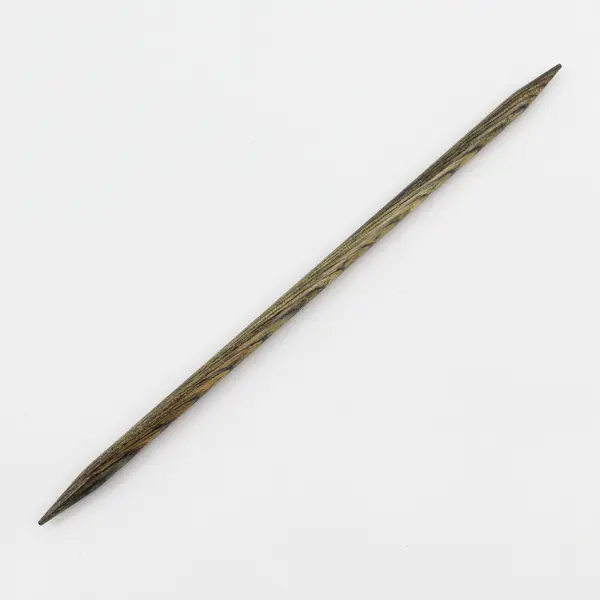 Lot of 3 Dark Double Point Wooden Knitting Needles, size 10.5 