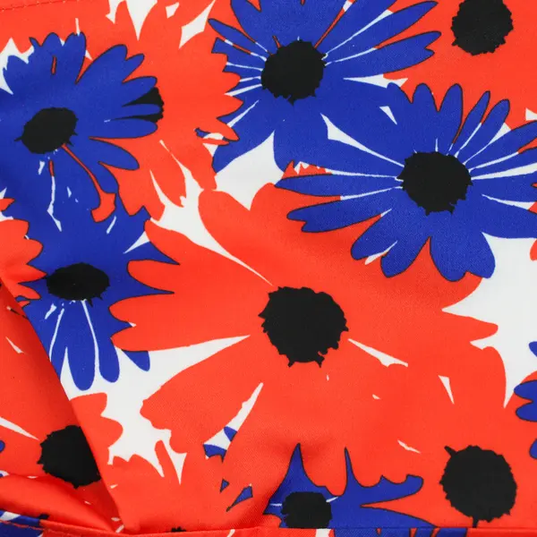 Estee Lauder Floral Red Blue Makeup Bag Cosmetic Pouch Travel Case