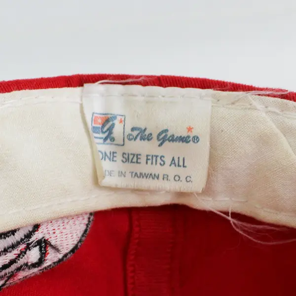 The Game Vintage San Francisco 49ers Script Snapback Hat Red Beige NFL