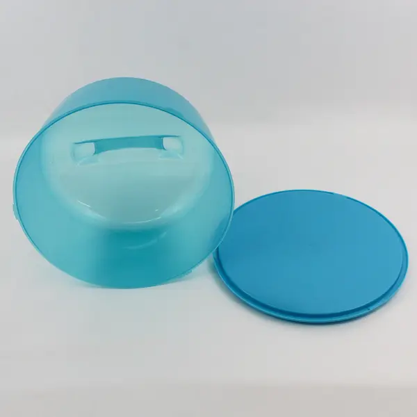 2005 PackerWare Blue Plastic Cake Carrier 11" Diameter