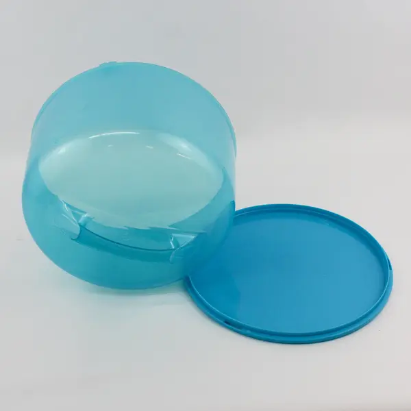 2005 PackerWare Blue Plastic Cake Carrier 11" Diameter