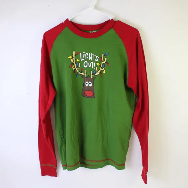 Lazy One Women's Christmas 2-Piece Pajama Set Size S Cotton