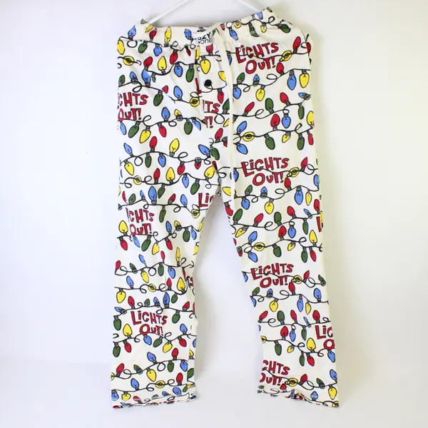 Lazy One Women's Christmas 2-Piece Pajama Set Size S Cotton