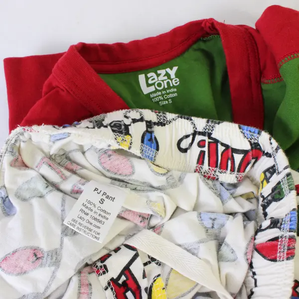 Lazy One Women's Christmas 2-Piece Pajama Set Size S Cotton