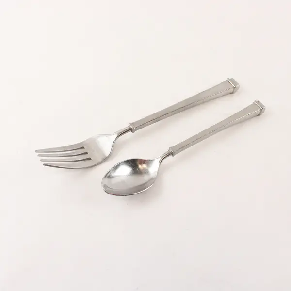 Lot of 2 Walco Farmington Stainless Flatware Dinner Fork Teaspoon