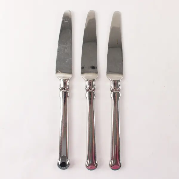 Set of 3 Korea 18/8 Stainless Hollow Handle Dinner Knives