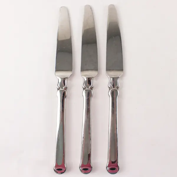 Set of 3 Korea 18/8 Stainless Hollow Handle Dinner Knives